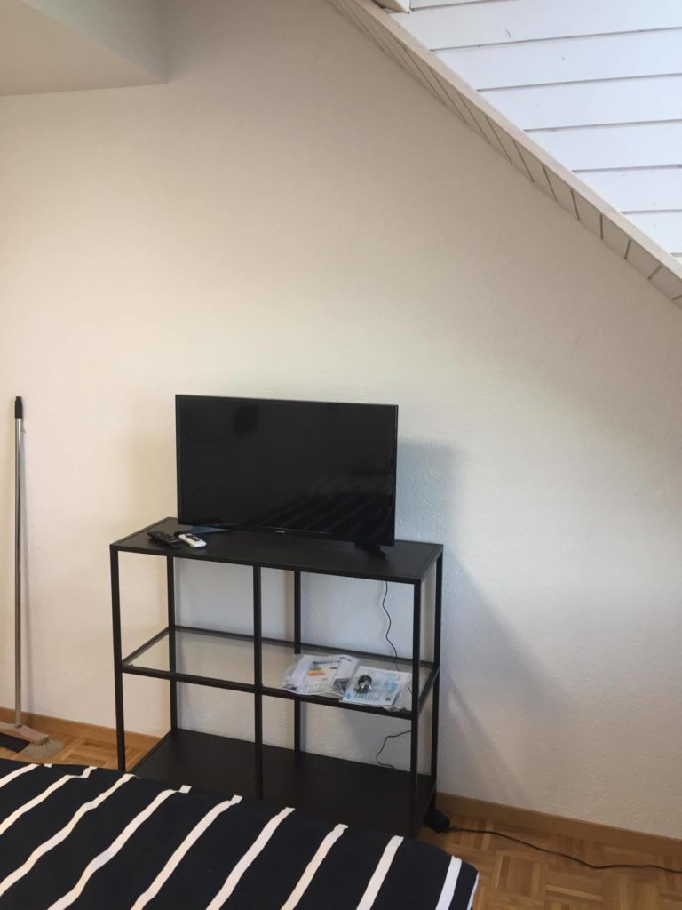 Student Rooms to rent Crissier - bedroom TV